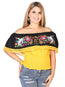 Artisanal Embroidered Blouse 100% Cotton Yellow 602450