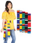 Artisanal Zarape Stole 50% Cotton, 50% Polyester Multicolor  602564