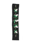 Elastic Embroidered Headband Black 602768