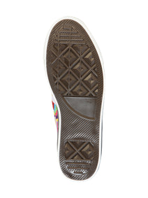 Artisanal Embroidered Sneakers Textile Canvas White 602782