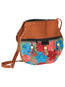Artisanal Embroidered Handbag  Suede Multicolor 602916