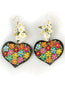 Pendientes Artesanales Pintados a Mano Multicolor 603108