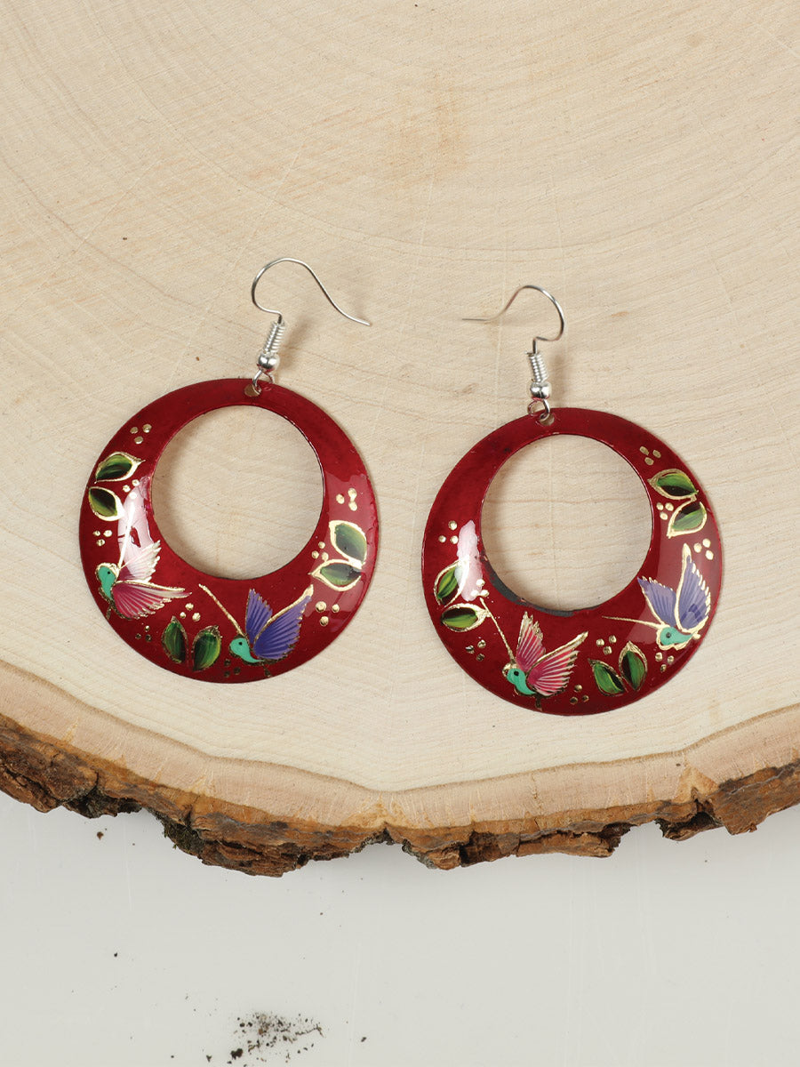 Artisanal Hand Painted Earrings 1.5
