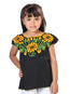 Artisanal Embroidered Blouse 100% Cotton Black 603599