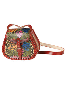Artisanal Handbag Leather Multicolor 603678