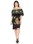 Vestido Artesanal Bordado 100% Algodón Negro 603709