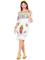 Vestido artesanal bordado 100% algodón blanco 603711