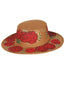 Artisanal Mexican Hand-Painted Hat Suede Black 603721