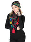 Conjunto Bufanda y Diadema 100% Poliéster Negro 603814