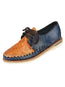 Mexican Artisanal Shoes Leather Azul Marino 603917