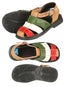 Sandalias Artesanales Mexicanas de Cuero Tricolor 603944