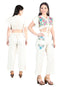 Conjunto Bordado Artesanal 100% Algodón Beige 603997