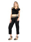 Artisanal Embroidered Set 100% Cotton Black 604048
