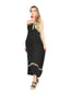 Vestido Artesanal Bordado 100% Algodón Negro 604053