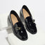 Zapatos de charol de punta cuadrada para mujer