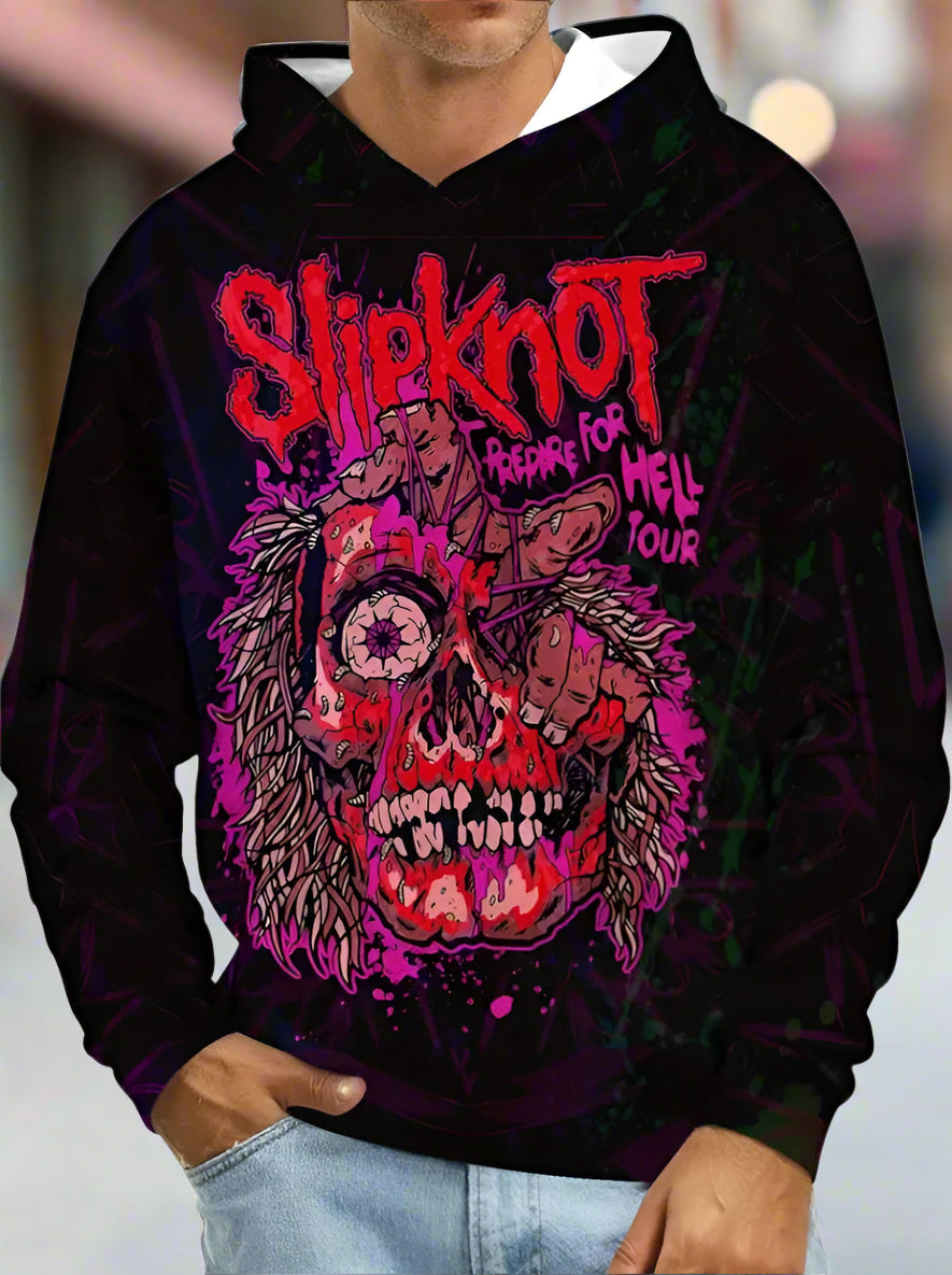 Sudadera con capucha estampada unisex – Sudadera informal con diseño gráfico