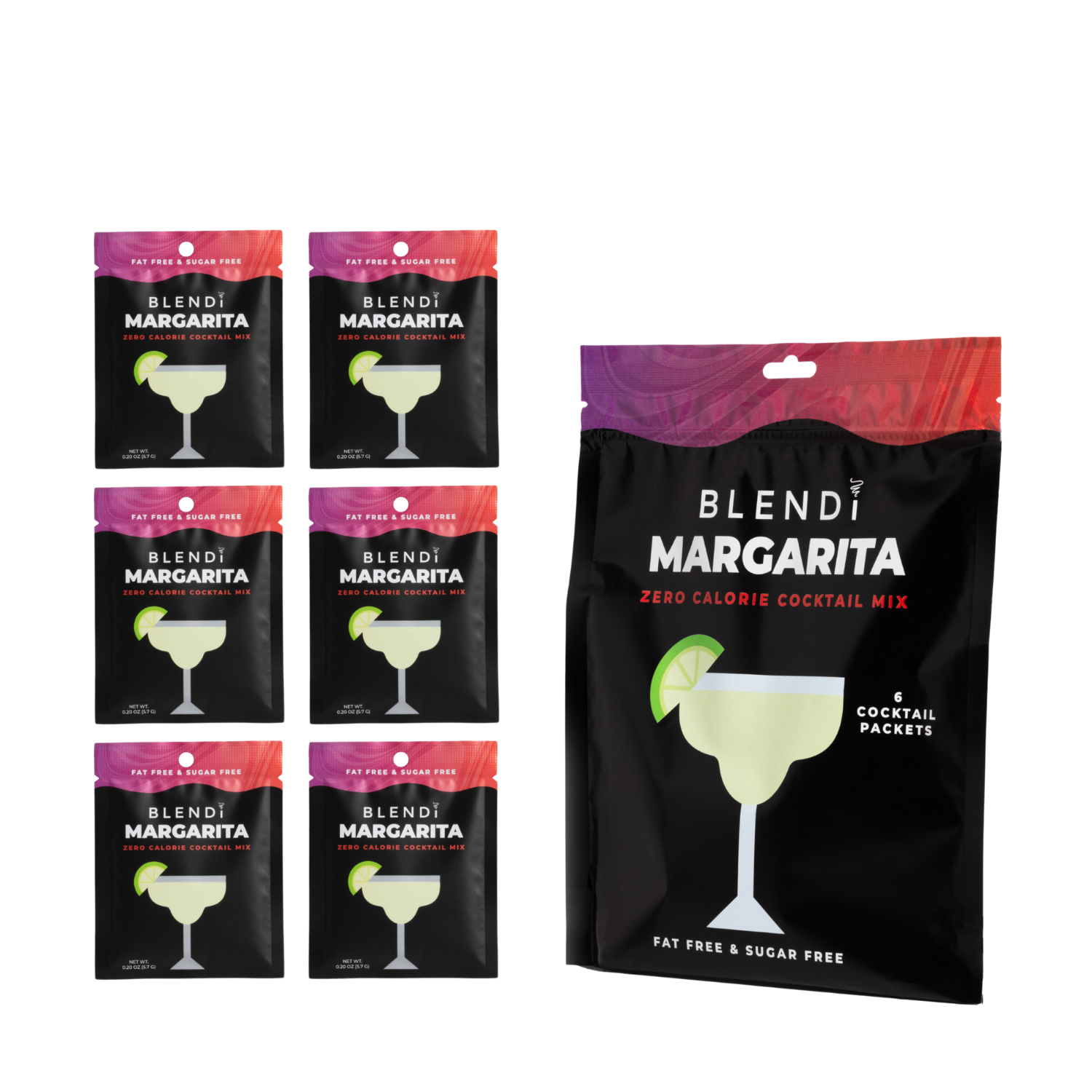 Mezcladores Skinny para Mocktails – Sabor sin Culpa, Cero Calorías - 1 Paquete (6 Unidades)
