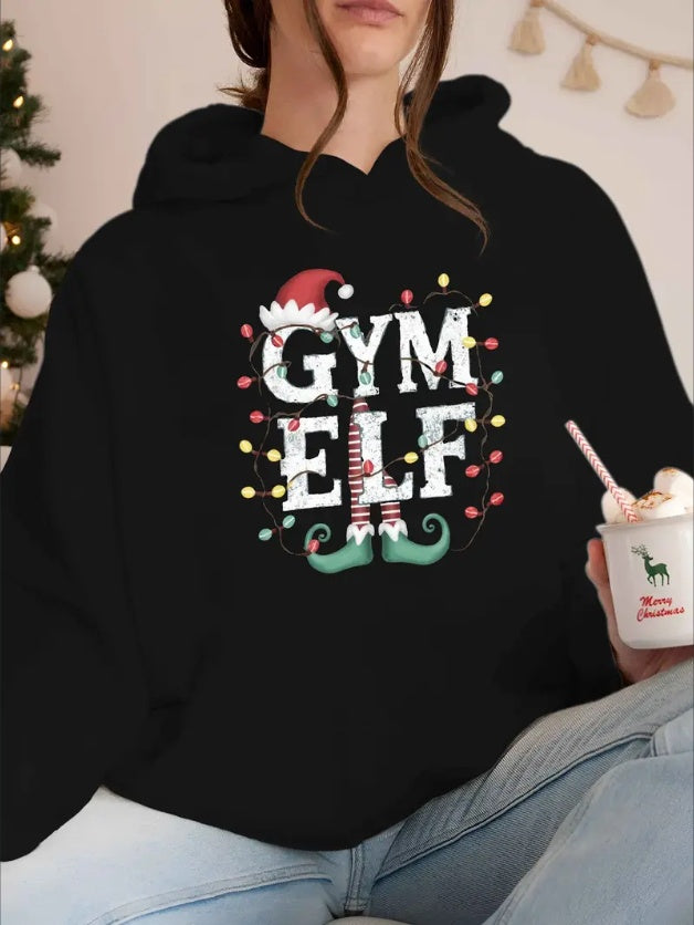 Sudadera con capucha de elfo de Navidad para mujer