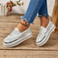 Zapatillas casuales de mujer | Zapatos planos con suela gruesa para las cuatro estaciones