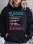 Sudadera con capucha de Navidad geométrica para mujer – Holgada casual