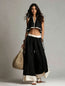 Sleeveless V-Neck Two-Piece Set – Solid Color Lounge & Casual Outfit