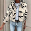 Women’s stand collar drawstring hem jacket