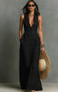 Women's Casual Polyester Midi Dress