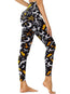 Leggings capri de tiro alto – Mallas deportivas con estampado de gato lunar