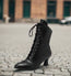 Botas Martin de tacón alto para mujer - Estilo Motociclista Británico de Moda