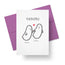 Mi Alma Gemela Greeting Card – Cute Ghost Couple Design for Soulmates