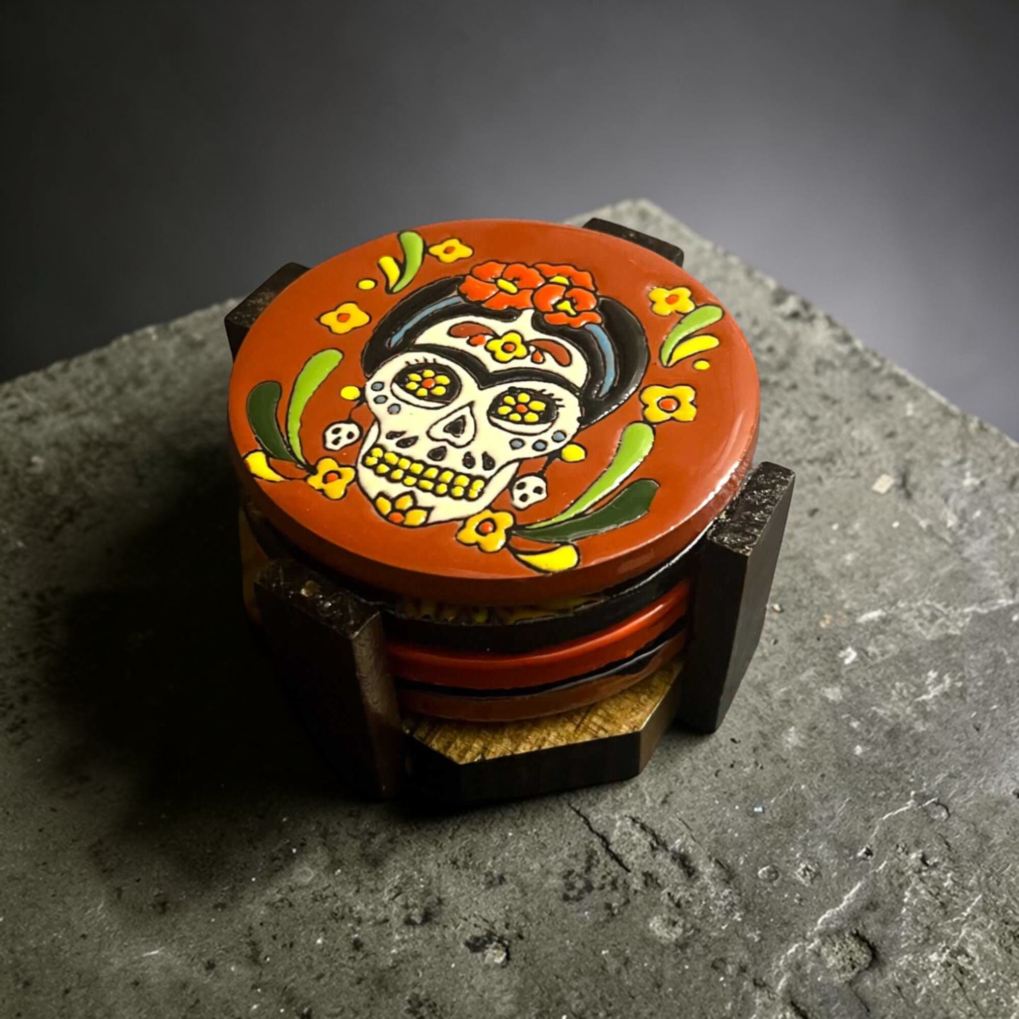 Posavasos Talavera personalizados | Posavasos de azulejos mexicanos pintados a mano