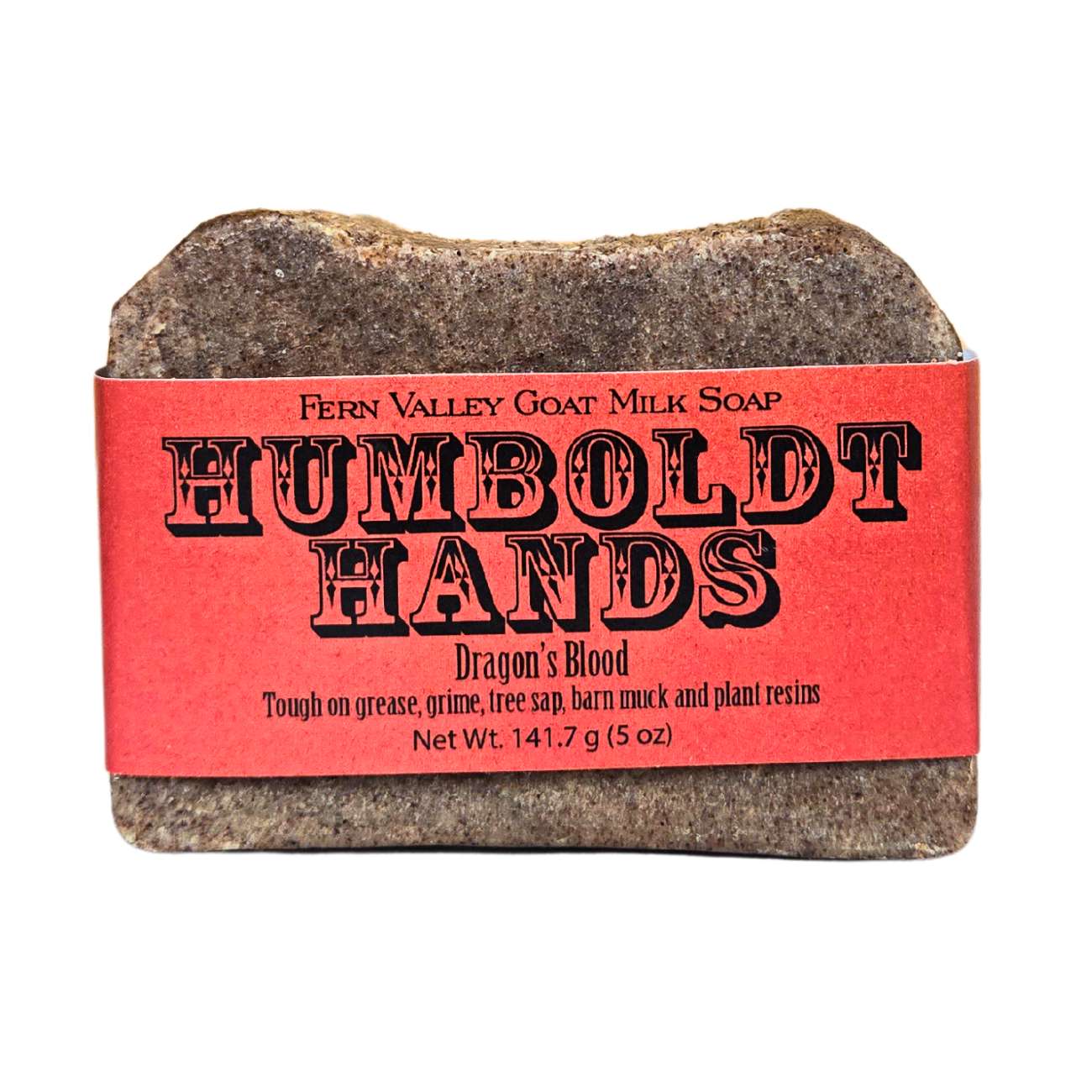 Jabón natural de leche de cabra | Limpiador de manos de alta resistencia Humboldt Hands | Sangre de dragón