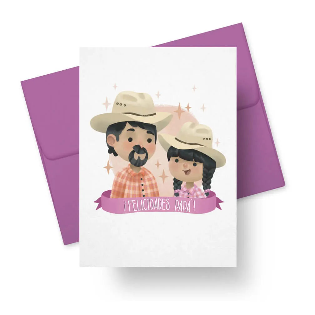 ¡Felicidades Papá! (Hija) - Tarjeta española del día del padre