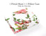 DaDa Bedding Sábanas Ajustables de Rosas Románticas Floreadas Rosas de Primavera con Fundas de Almohada (JHW879-Fitted)