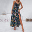 Vestido lencero estampado de vacaciones para mujer