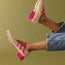 Leisure Low Heel Three-Breasted Women’s Shoes — Triple Button Casual Shoes