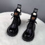 Botas de invierno de suela gruesa con interior de piel