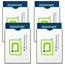 Fundas RFID Blocking ID Stronghold Logo para Pasaporte - Paquete de 4