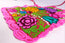 Conjunto de delantal bordado floral