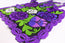 Conjunto de delantal bordado floral