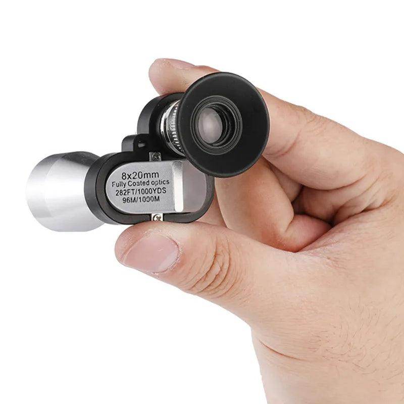 Monocular con Zoom | Mini telescopio portátil de bolsillo para exteriores