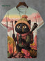 🐱  3D Travel Cat Print T-Shirt – Playful Summer Streetwear