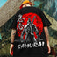 🗡️ Camiseta extragrande estampada con cuchillo de samurái en 3D