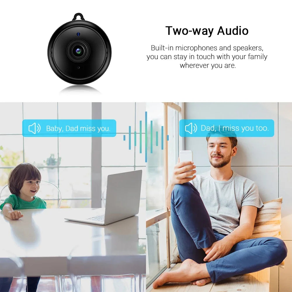 Minicámara de seguridad WiFi para interiores