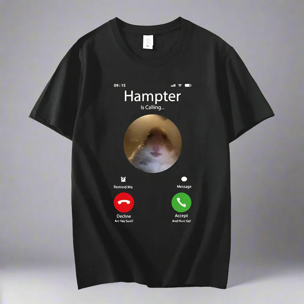 Camiseta de hámster con meme Dank mirando fijamente
