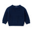 Classic Knit Baby Sweater in Navy