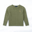 Classic Cable Knit Baby Sweater in Sage Green