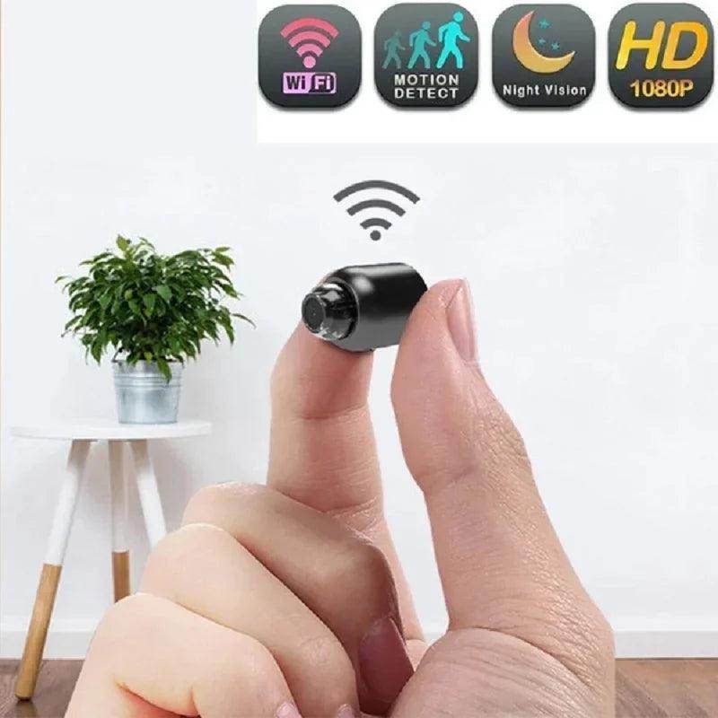 Mini cámara WiFi con visión nocturna, grabadora de audio y vídeo, cámara espía