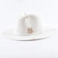 Unisex Metal Letter Straw Panama Hat