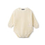 Classic Chunky Knit Baby Romper in Cream